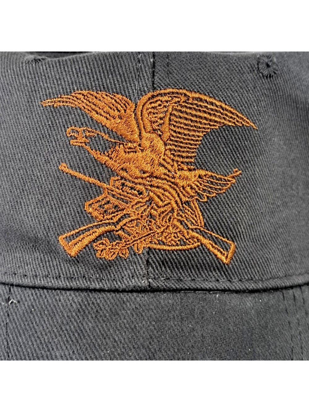 Men's NRA Eagle Est. 1871 Patriotic Black Hook & Loop  Strapback Hat Cap